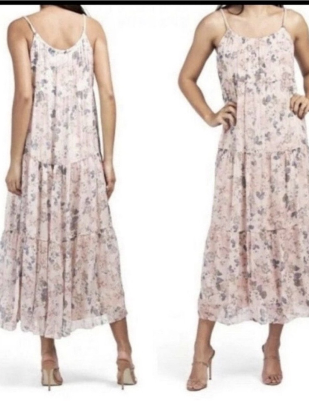 Elena Baldi Made in Italy Silk Blend Long Women’s Dress Size L A26